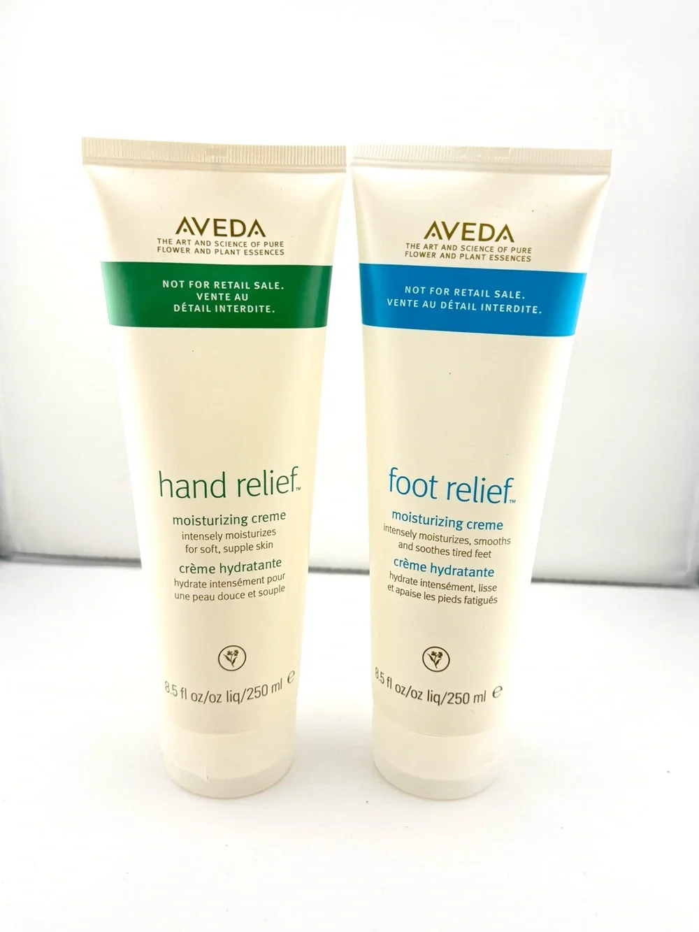 AVEDA Hand Relief Moisturizing Creme - Foot Relief Cream 8.5oz each Sealed
